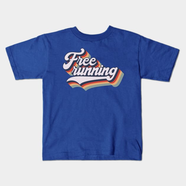 Free running vintage style Kids T-Shirt by HomeCoquette